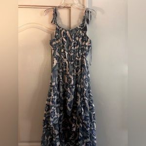 Love stitch tie shoulder dress.